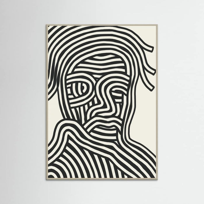 Stripe Portrait Poster – poster and art print