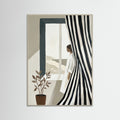 Grey Wood Striped Contemplation