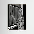 Grey Wood Striped Contemplation