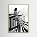 Grey Wood Striped Elegance