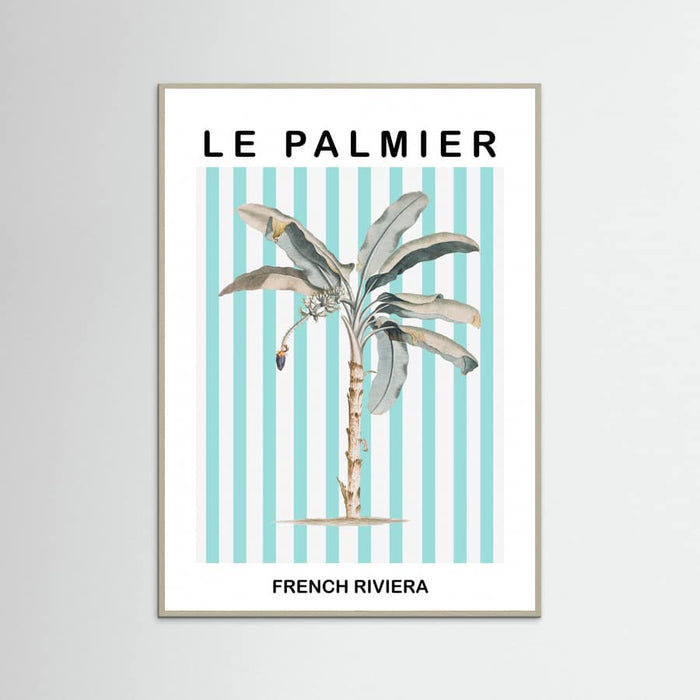 Striped Palm Tree -juliste – juliste ja taidepainatus