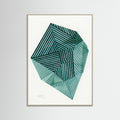 Grey Wood Striped Stone I. Poster