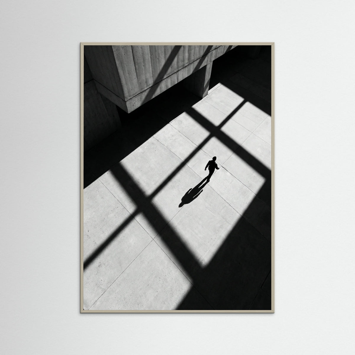 Grey Wood Stripes and Shadow