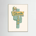 Grey Wood Stumble Inn Southwestern Roadside Motel Art Poster