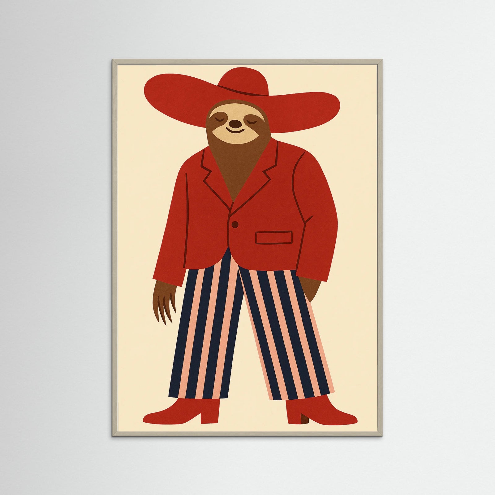 Grey Wood Stylish Sloth