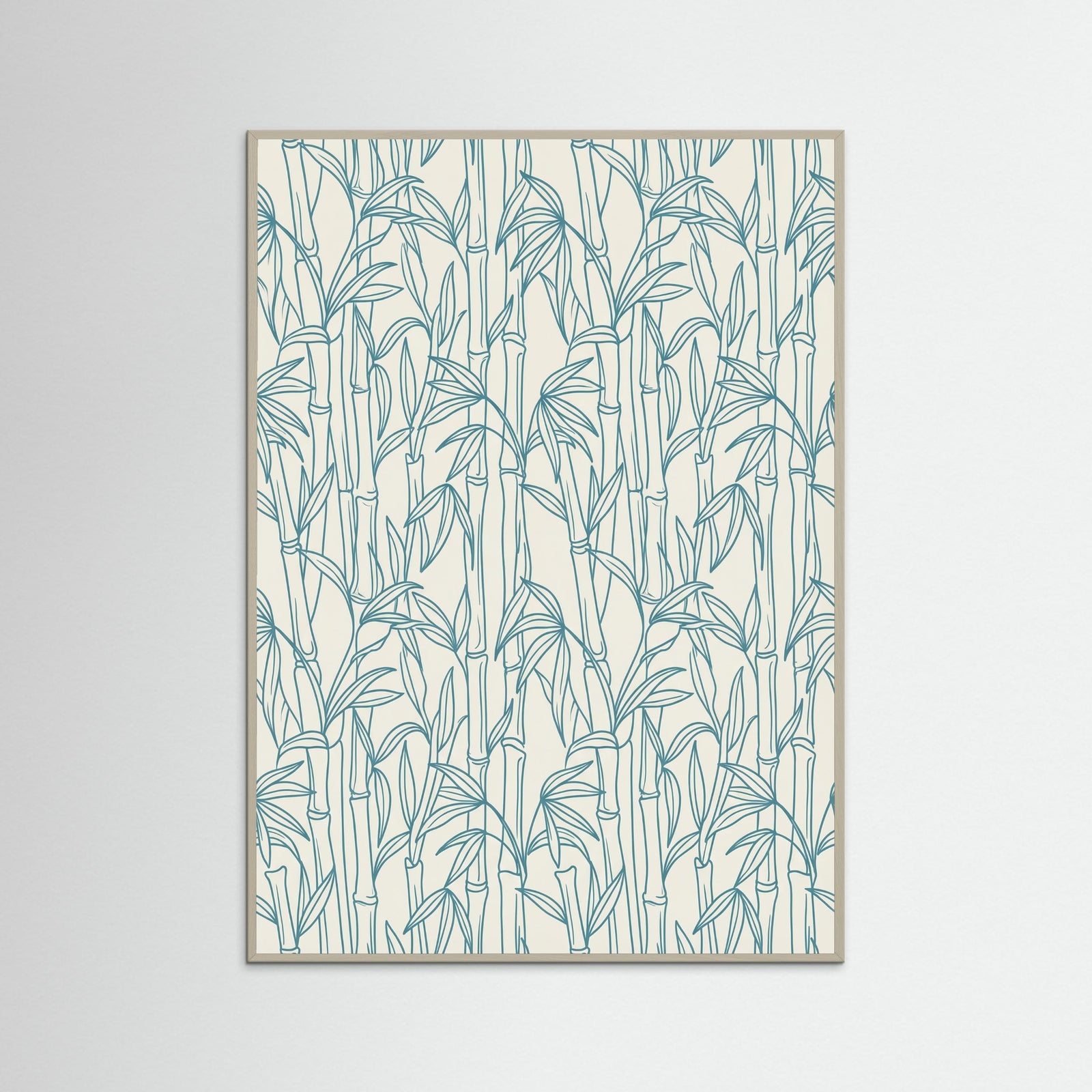 Grey Wood Stylized Ocean Pattern