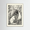 Grey Wood Submerged Moomin Home
