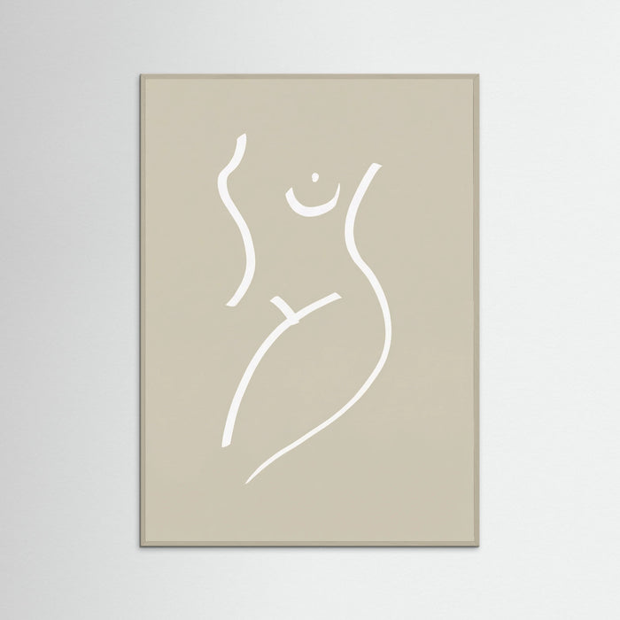 Grey Wood Subtle Curves