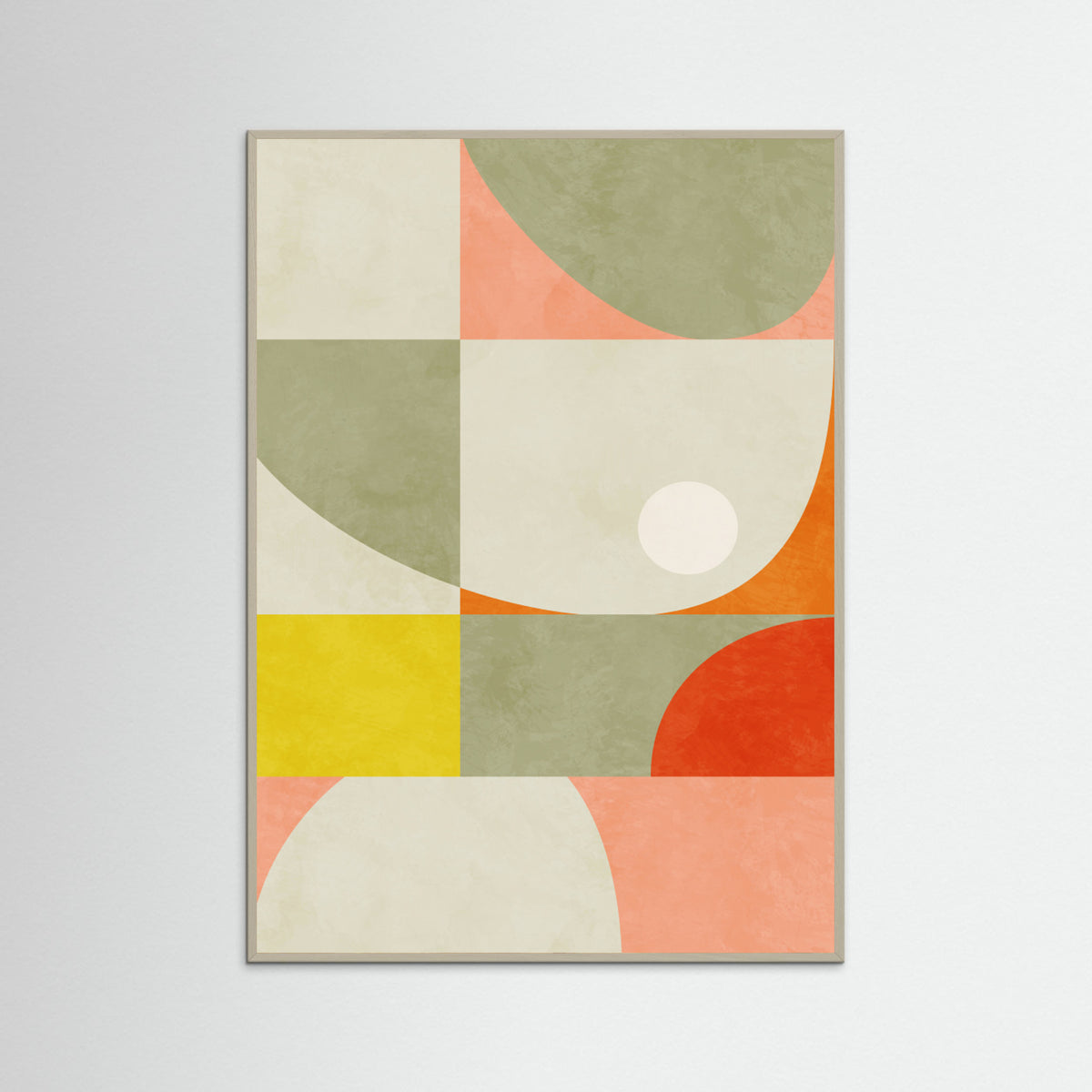 Grey Wood Summer Circles22 1 V Poster