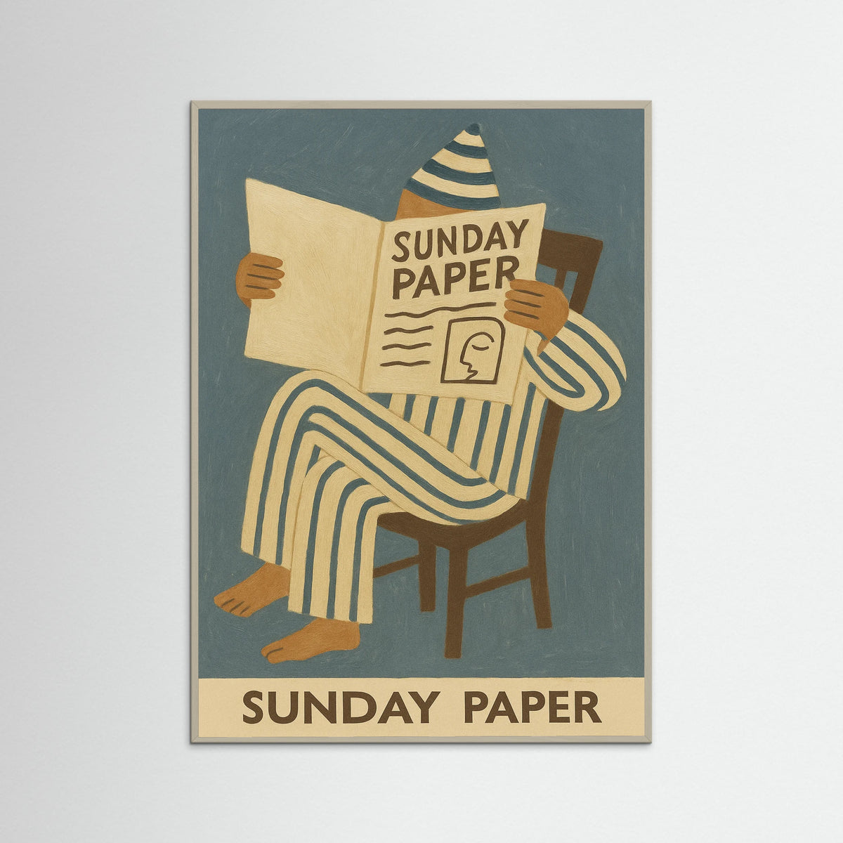 Grey Wood Sunday Paper
