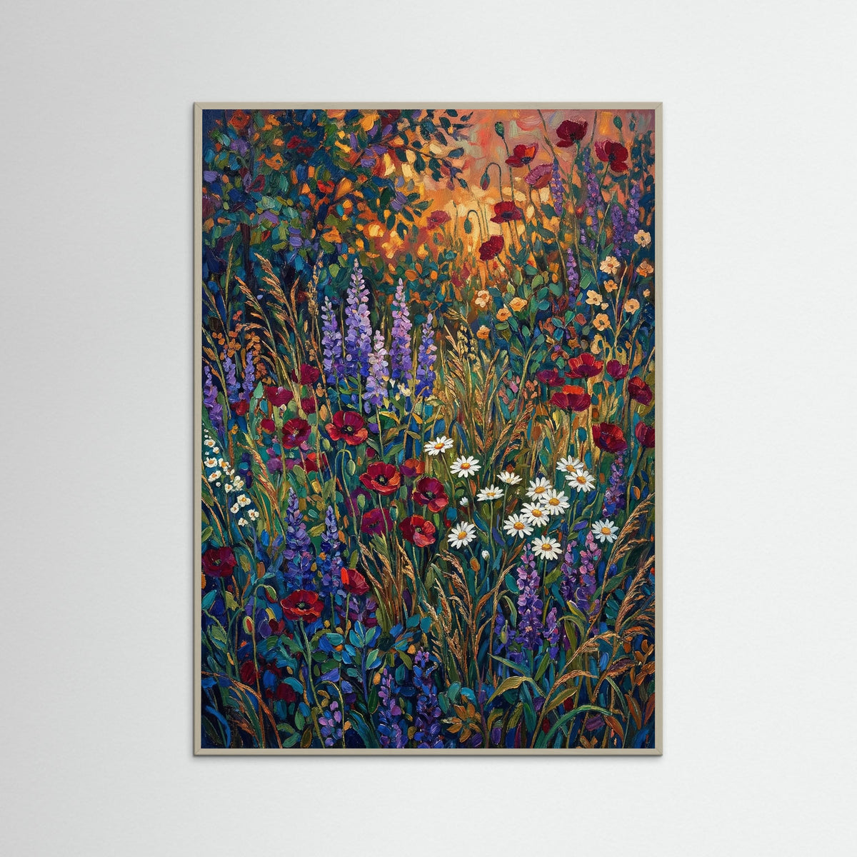 Grey Wood Sunlit Garden Bloom