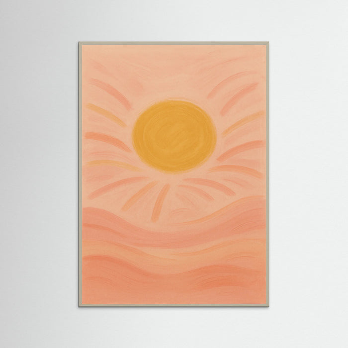 Grey Wood Sunset Glow