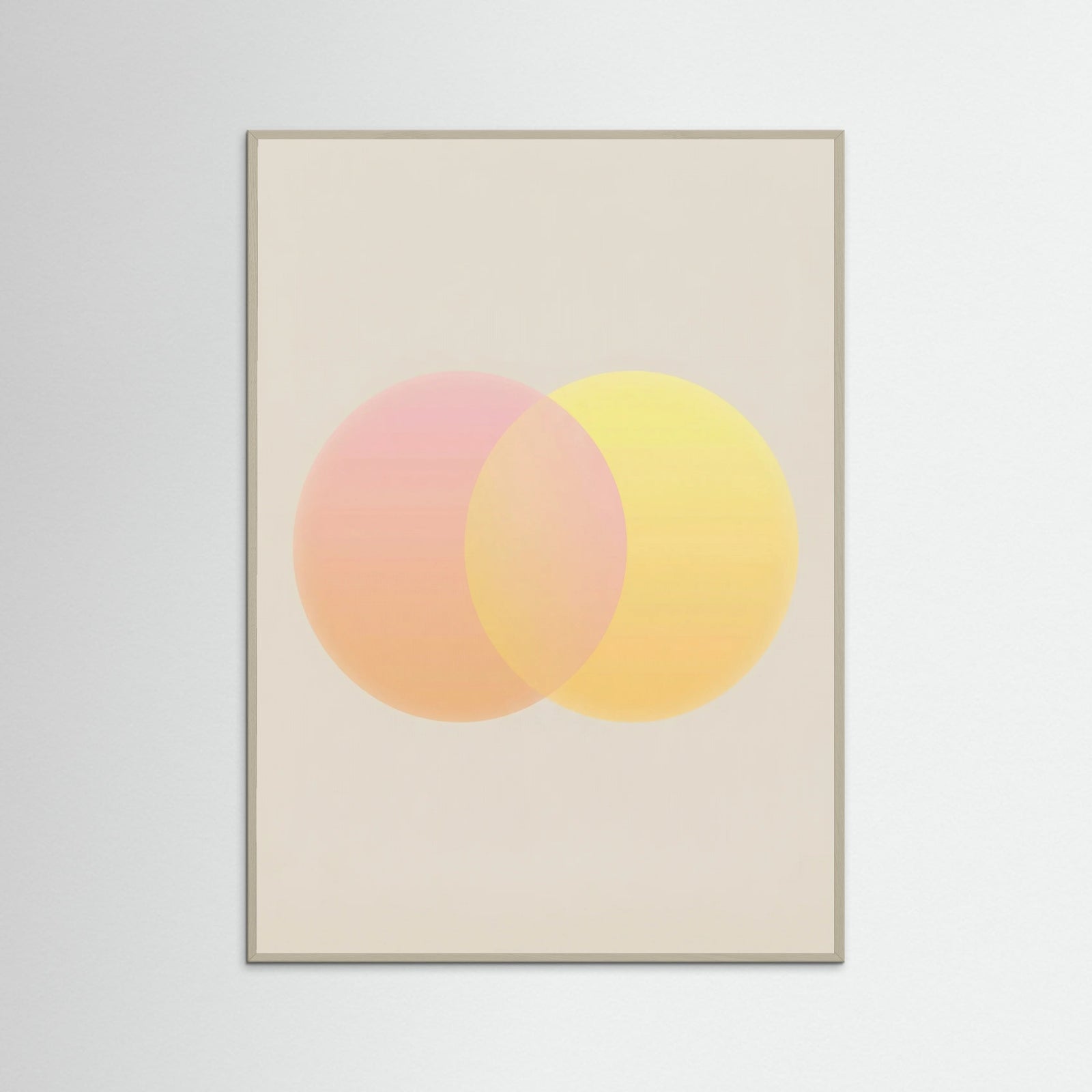 Grey Wood Sunset Gradient Orb