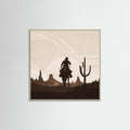 Grey Wood Sunset Poster