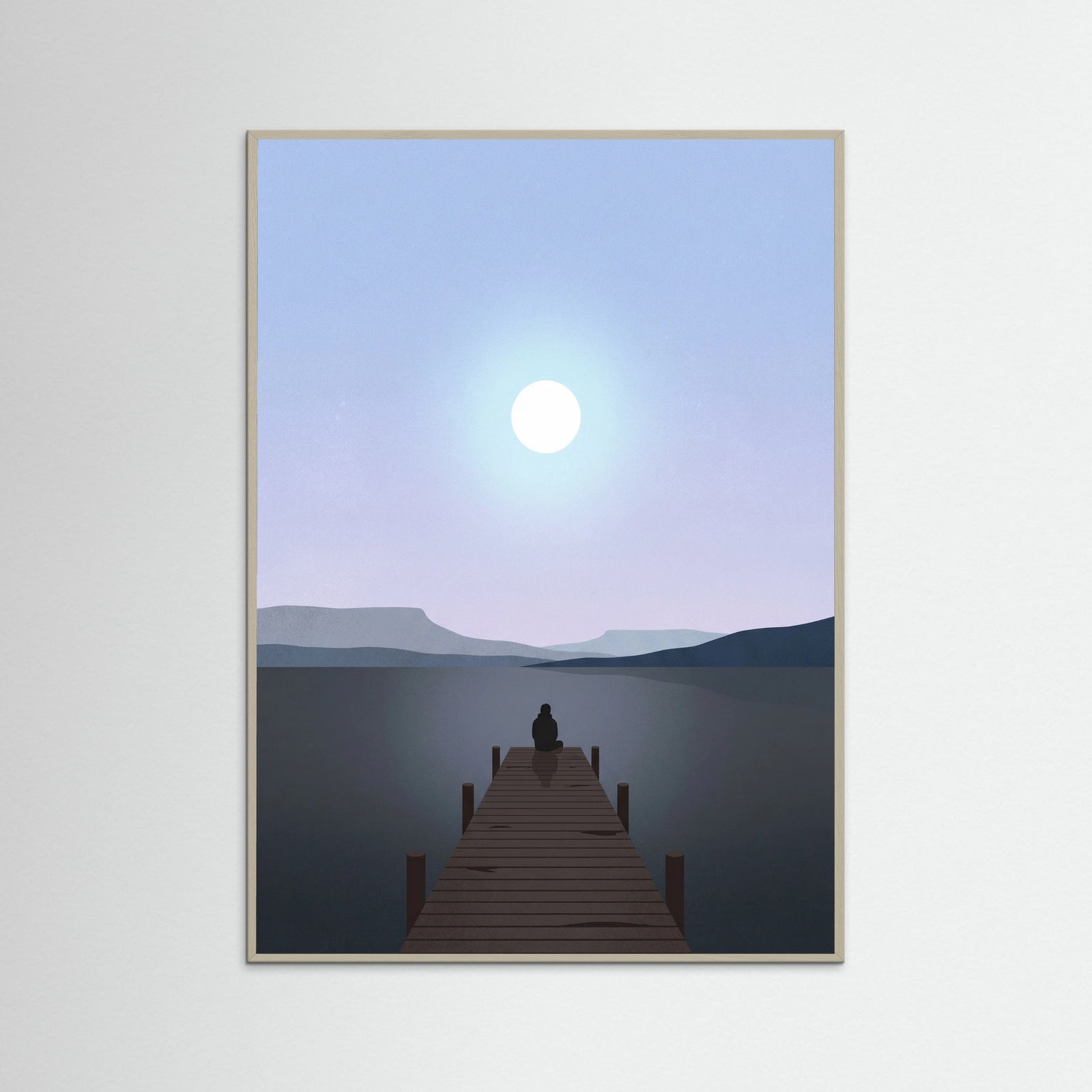Grey Wood Sunset Solace