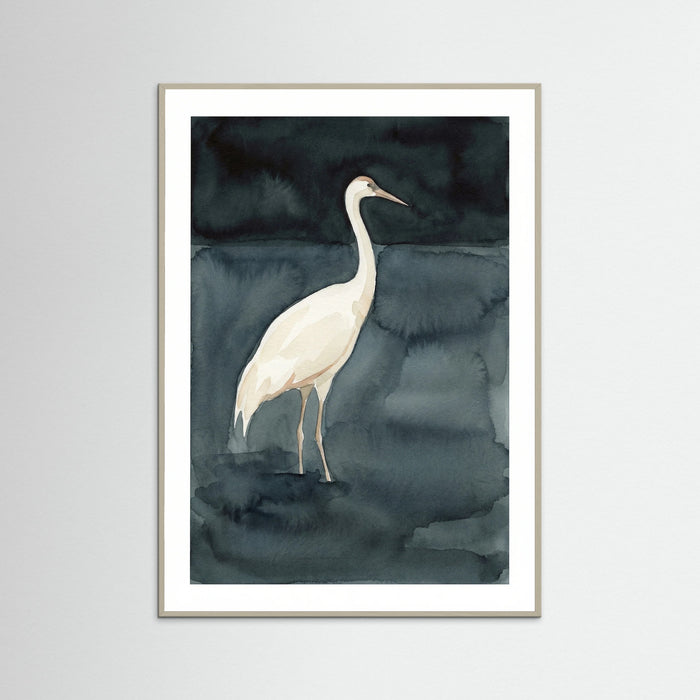 Grey Wood Swan Embrace