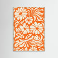 Grey Wood Tangerine Bloom