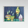 Grey Wood Tea, Bird and Cupcake Poster