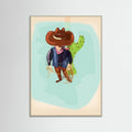 Texas Cowboy Poster – plakat og kunsttryk