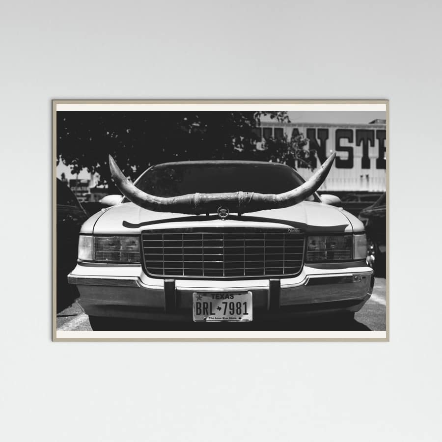 Grey Wood Texas Ride Poster