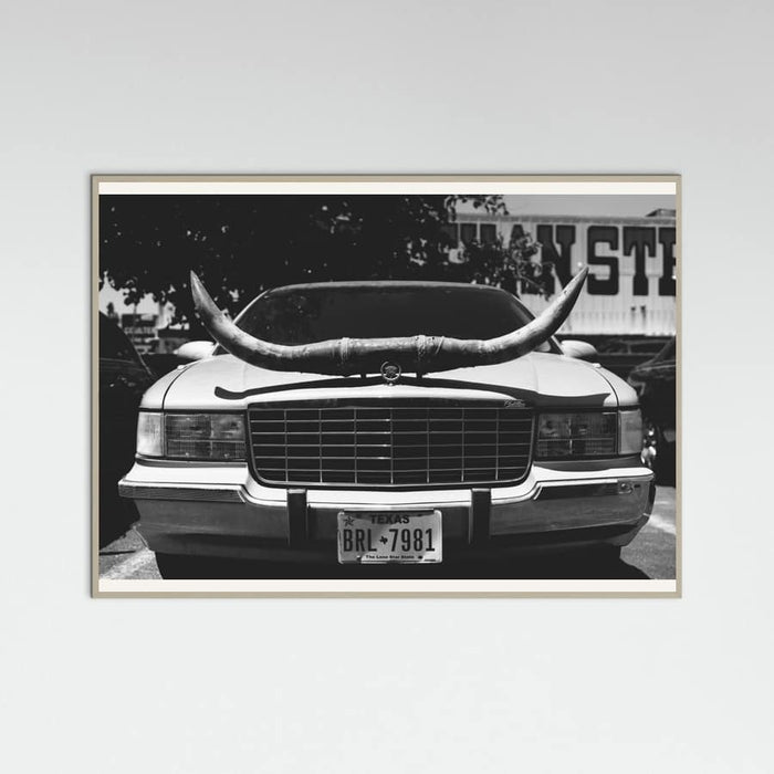 Grey Wood Texas Ride Poster