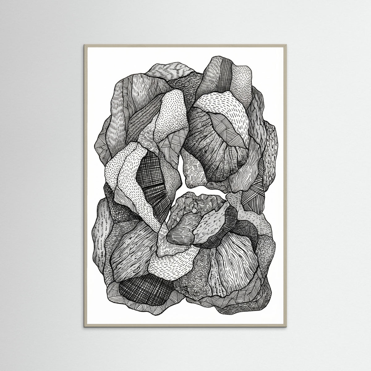 Grey Wood Textural Flow