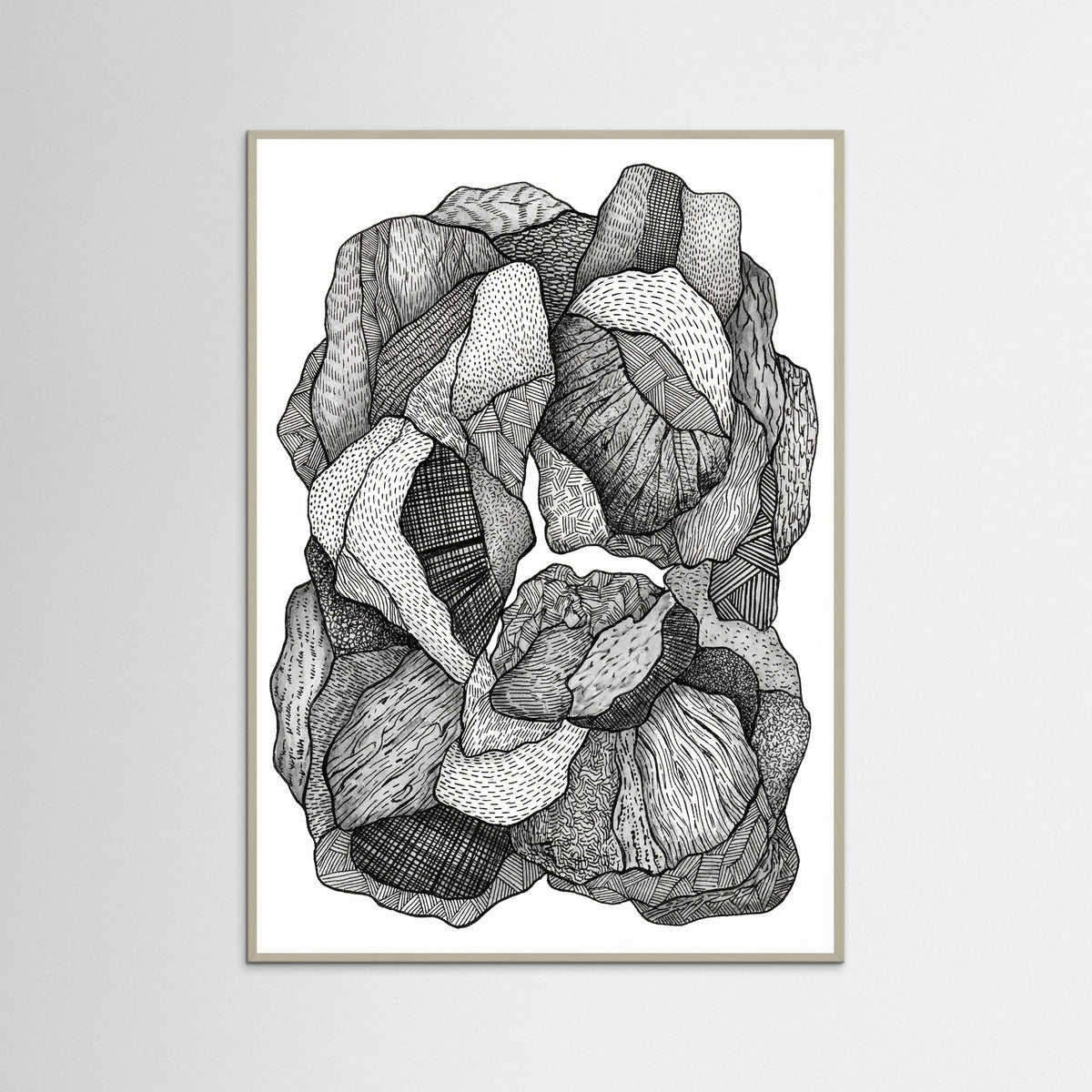 Grey Wood Textural Flow