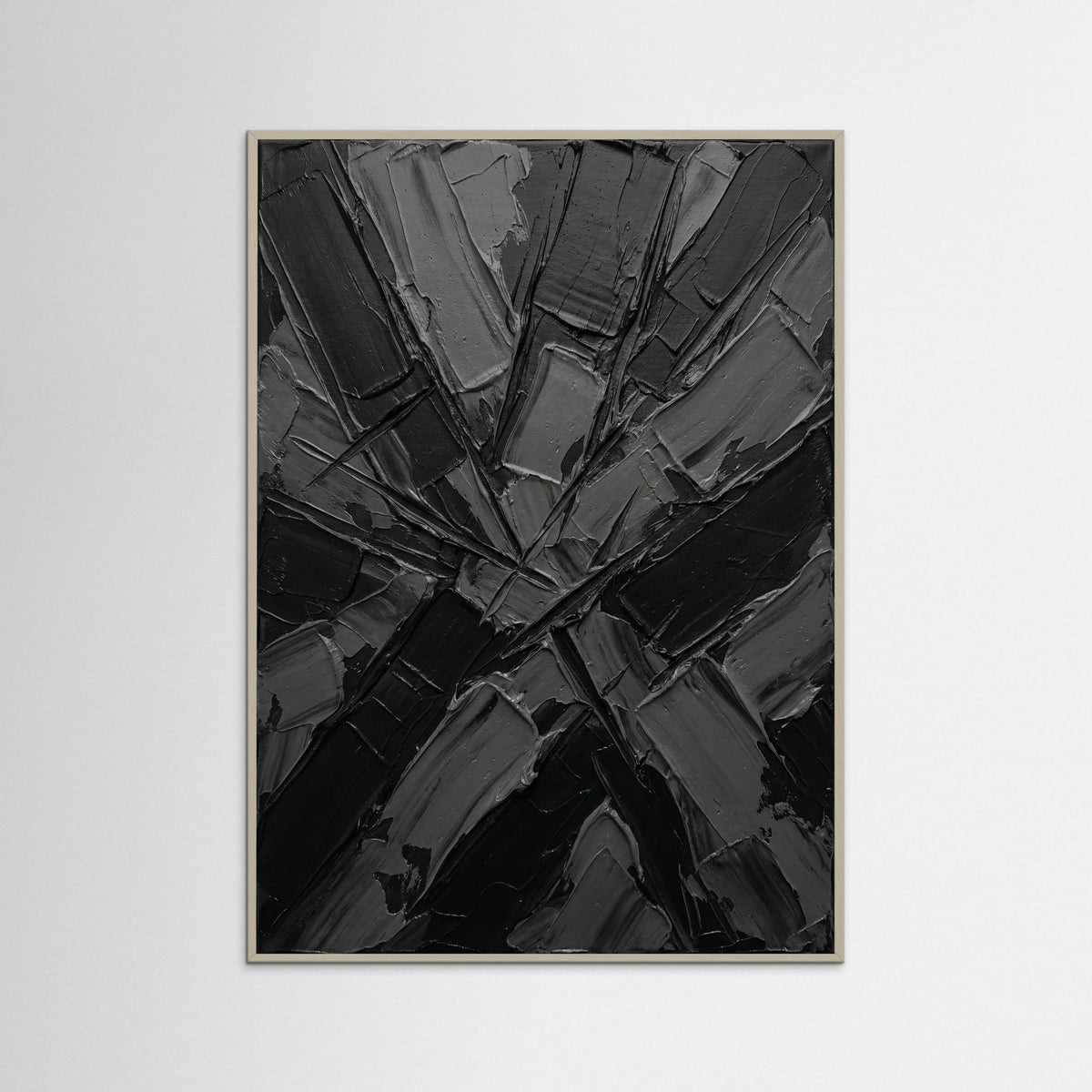 Grey Wood Textured Abyss