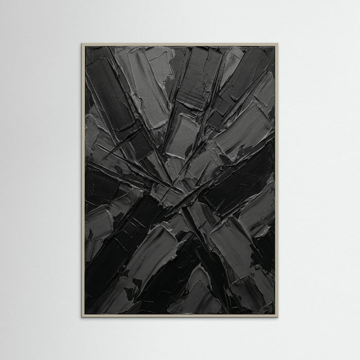 Grey Wood Textured Abyss