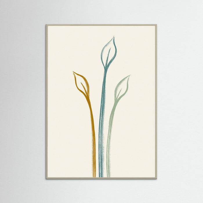 Grey Wood Textured Flora