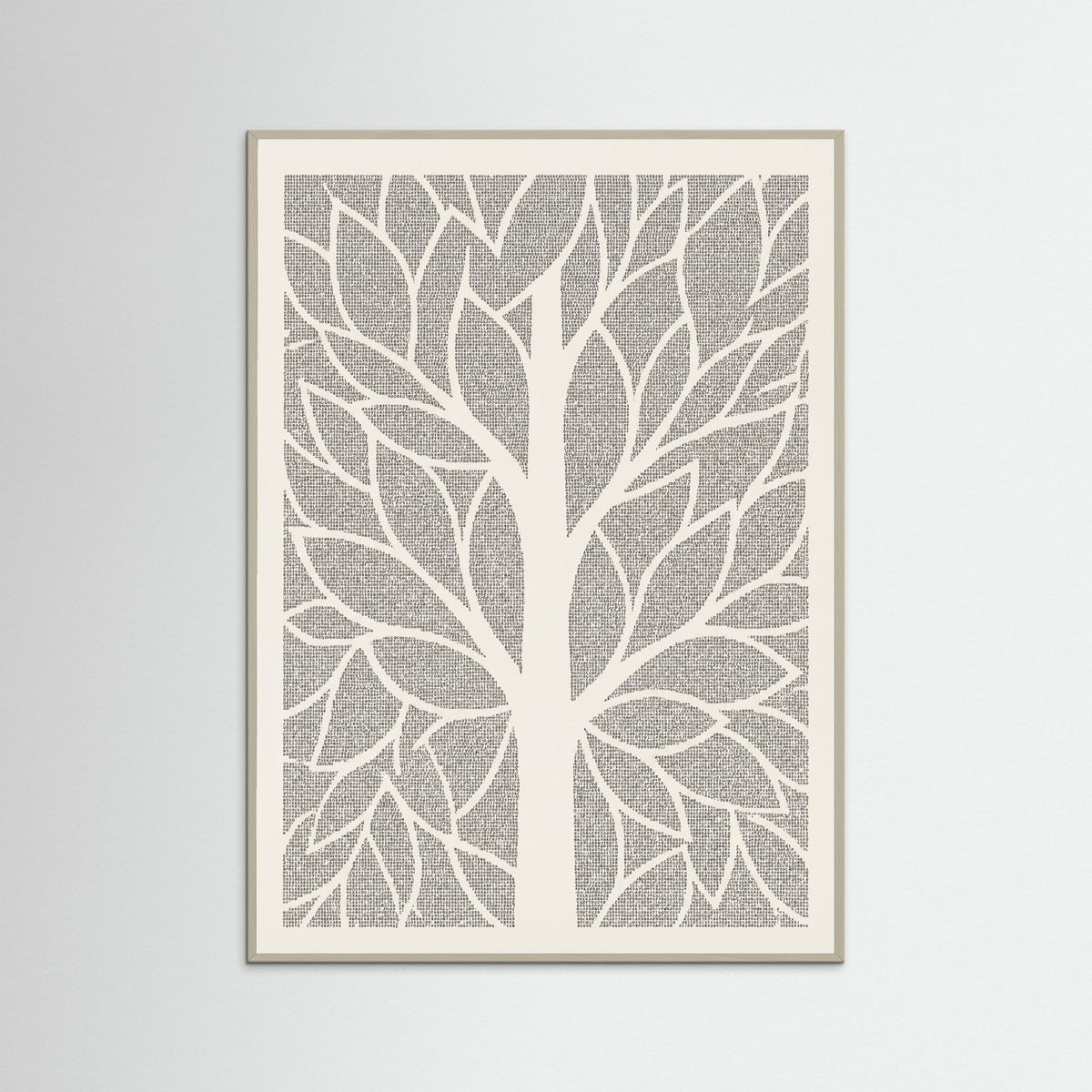 Grey Wood Textured Voids