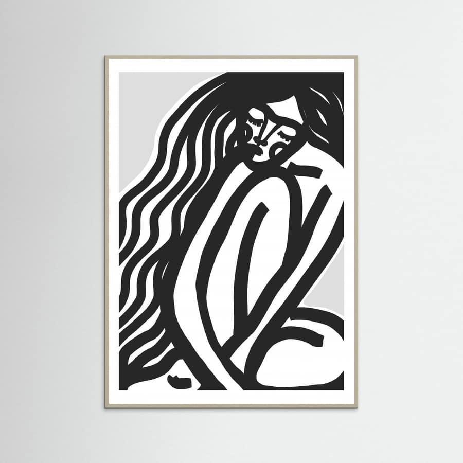 The Silence (Black) Poster – plakat og kunsttryk