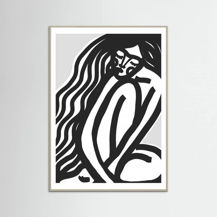 The Silence (Black) Poster – plakat og kunsttryk