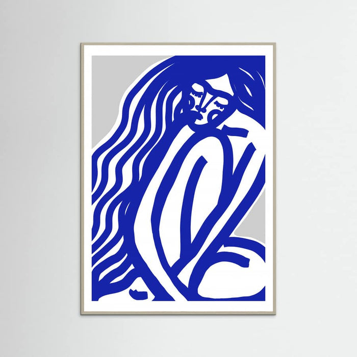 The Silence (Blue) Poster – plakat og kunsttryk