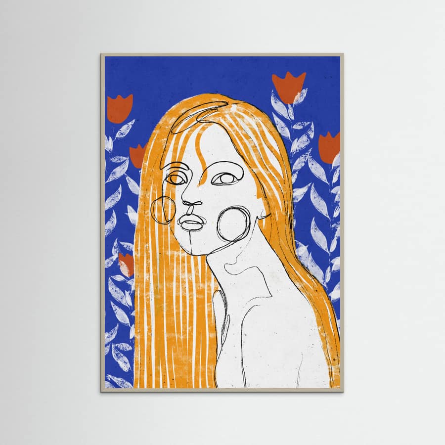 Póster The Tulip Girl – póster e impresión artística
