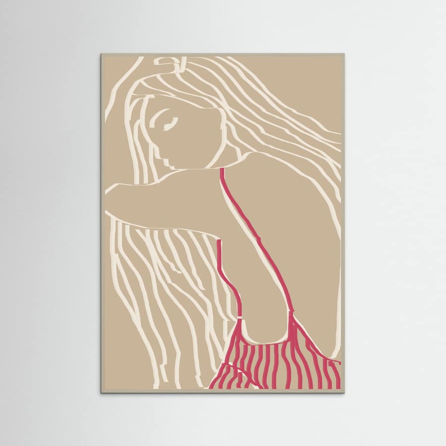 The summer girl Poster – poster and art print