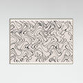 Grey Wood Thin Shakey Lines Poster