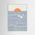 Three White Sails Poster – poster and art print