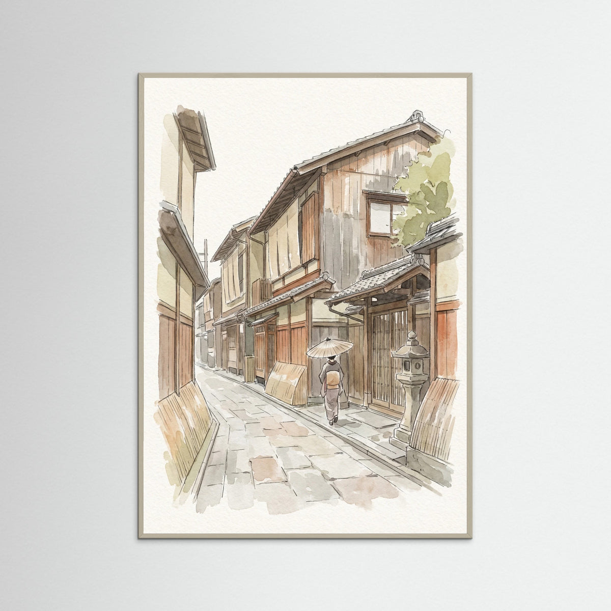 Grey Wood Tokyo Streetscape