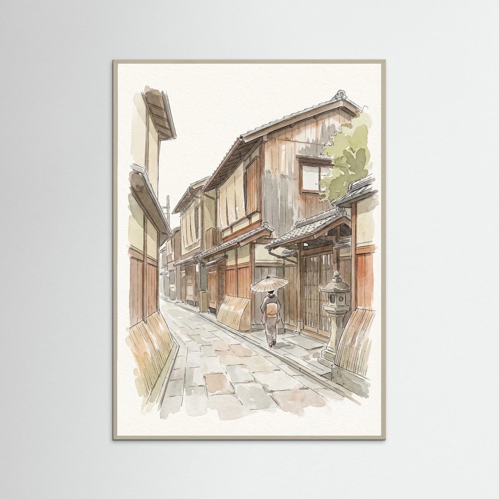 Grey Wood Tokyo Streetscape