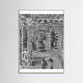 Grey Wood Tribal Art Poster