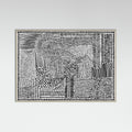 Grey Wood Tribal Tapestry Poster