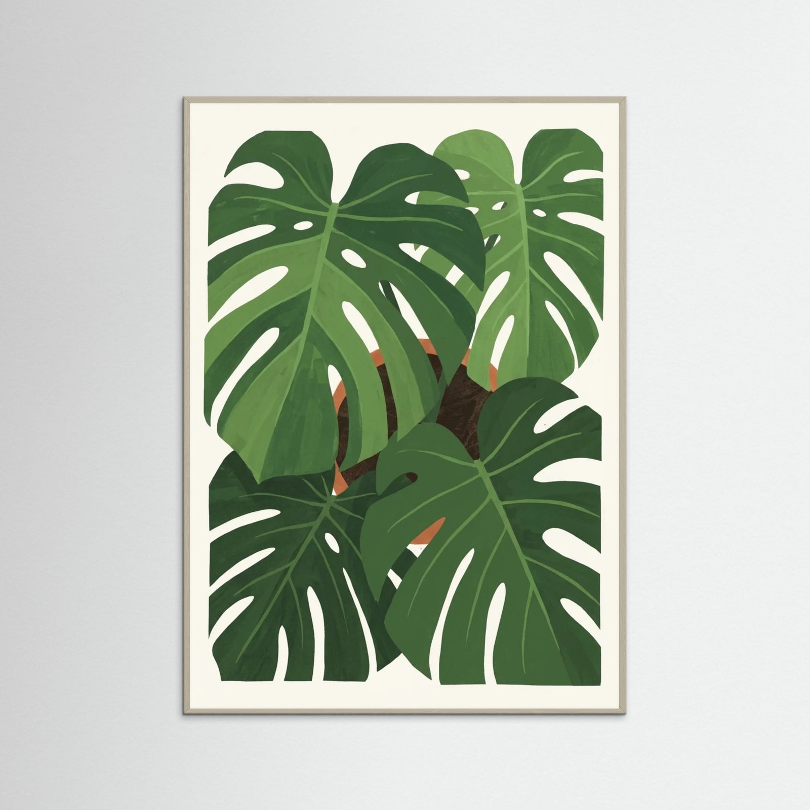 Grey Wood Tropical Fronds