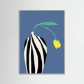 Poster Tulip In Zebra Striped Vase – poster e stampa artistica