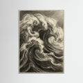 Grey Wood Turbulent Visage