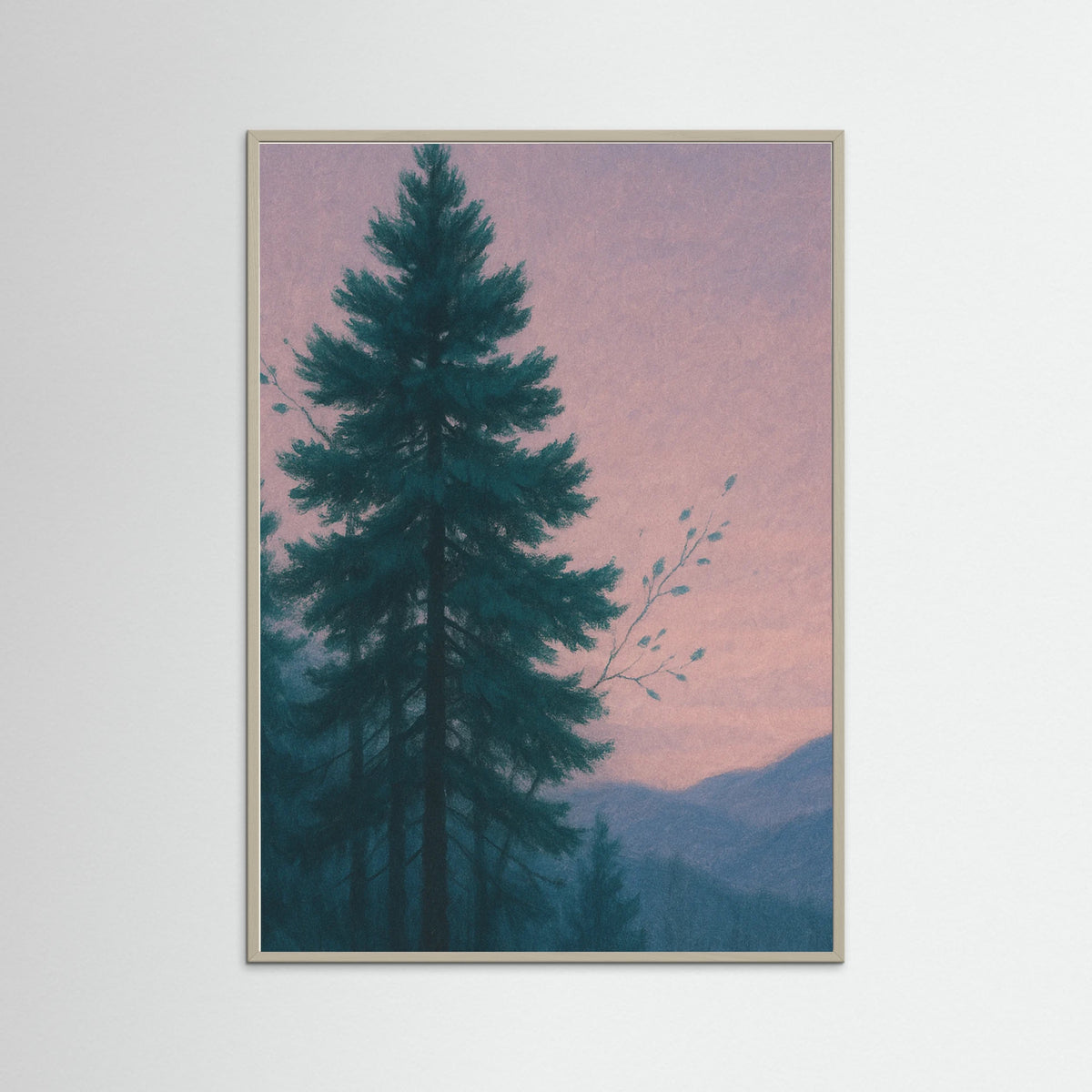 Grey Wood Twilight Pines