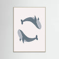 Two Whales Poster – Poster und Kunstdruck