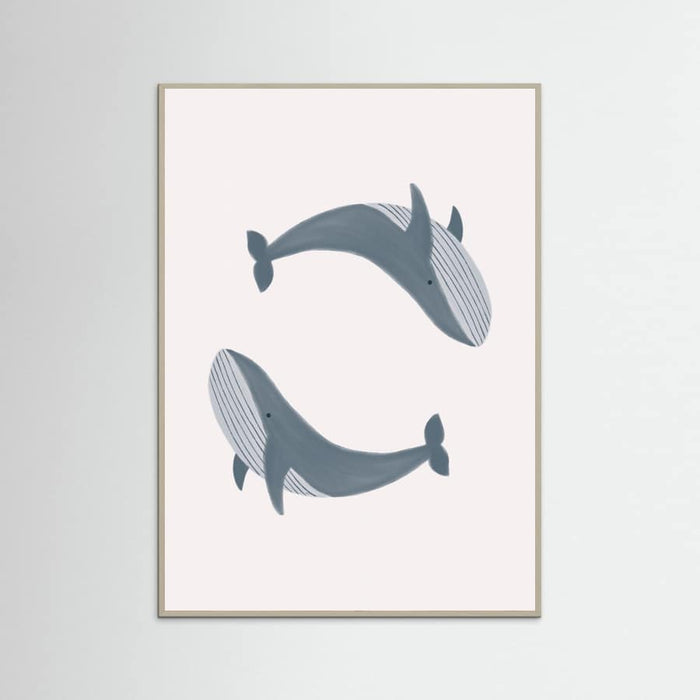 Two Whales Poster – Poster und Kunstdruck