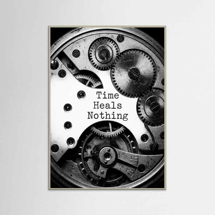 Grey Wood Typed Expression