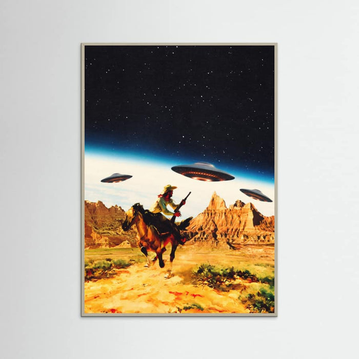 Póster UFO Space Chase – póster e impresión artística